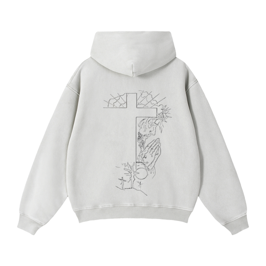 Zip-Through Boxy Fleece Hoodie